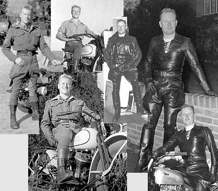 From young handsome soldier to a full leather slave in just a couple of years (1940's-1950's)