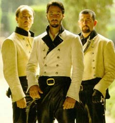 Keanu Reeves in Much ado about nothing in black leather pants