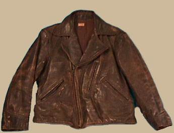 1940's brown leather jacket