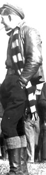 1930's, secretly photographing a handsome lad at the race-track