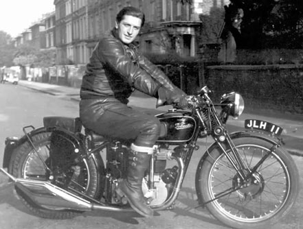 Leather enthusiast in the late 1940's Londen UK