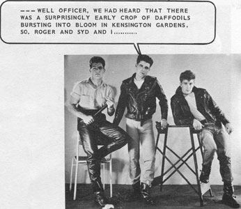 Early leather picture, London ca. 1968-1970