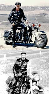 Jason on his Harley Davidson motorcycles